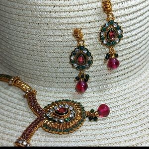 Antique Gold Plated Necklace set